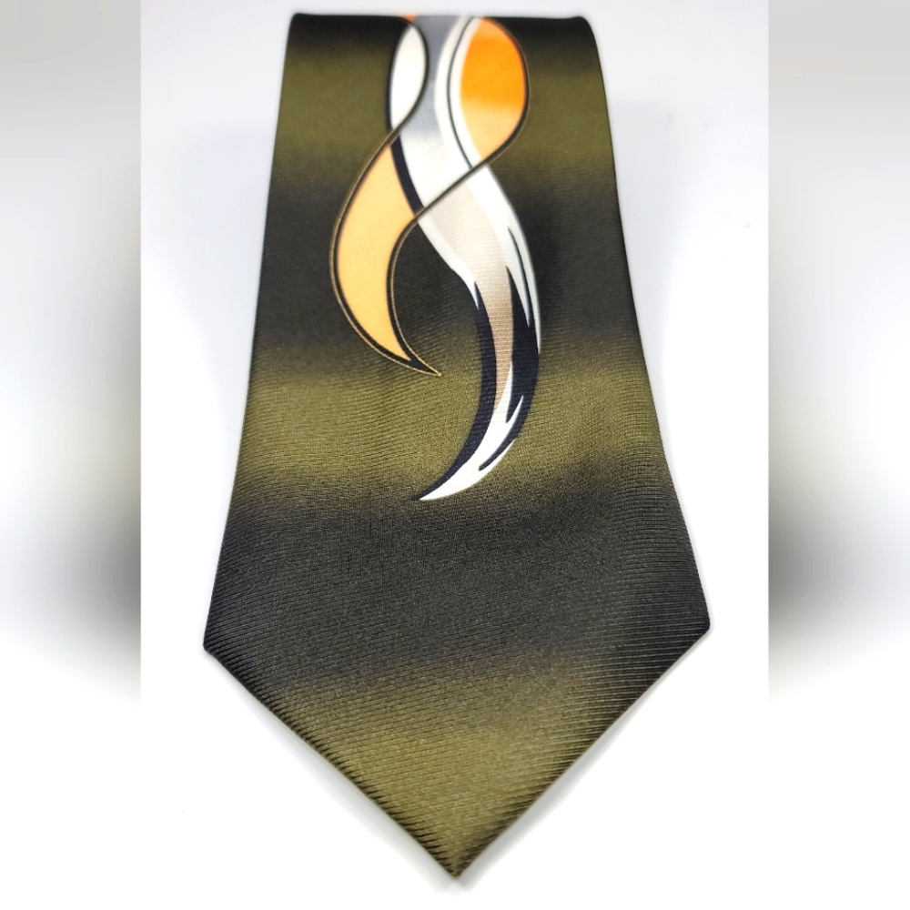 👔👔👔Shlomi Haziza Dance Sculpture Rendering Handmade Silk Tie.